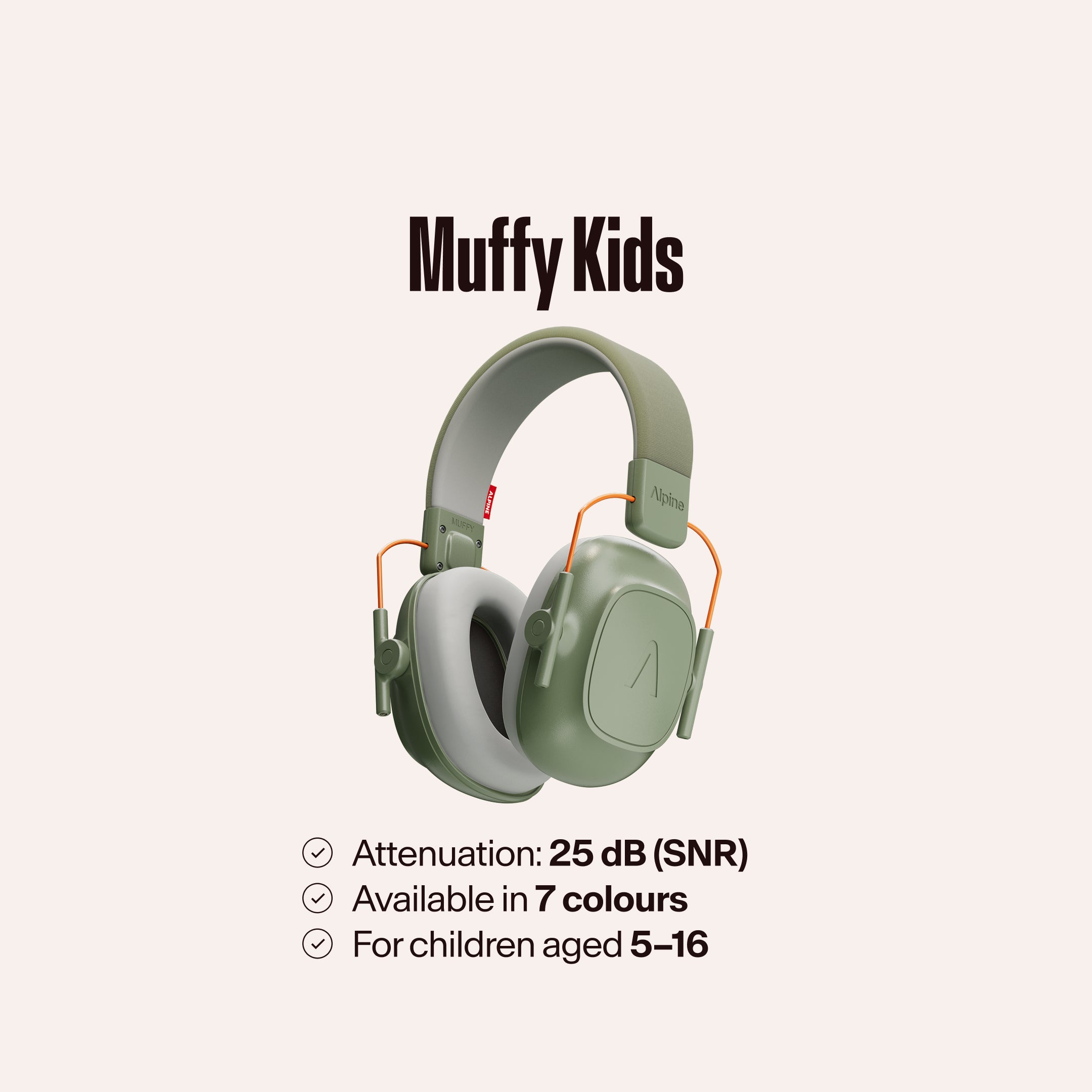 Alpine Muffy Kids earmuffs with the text &