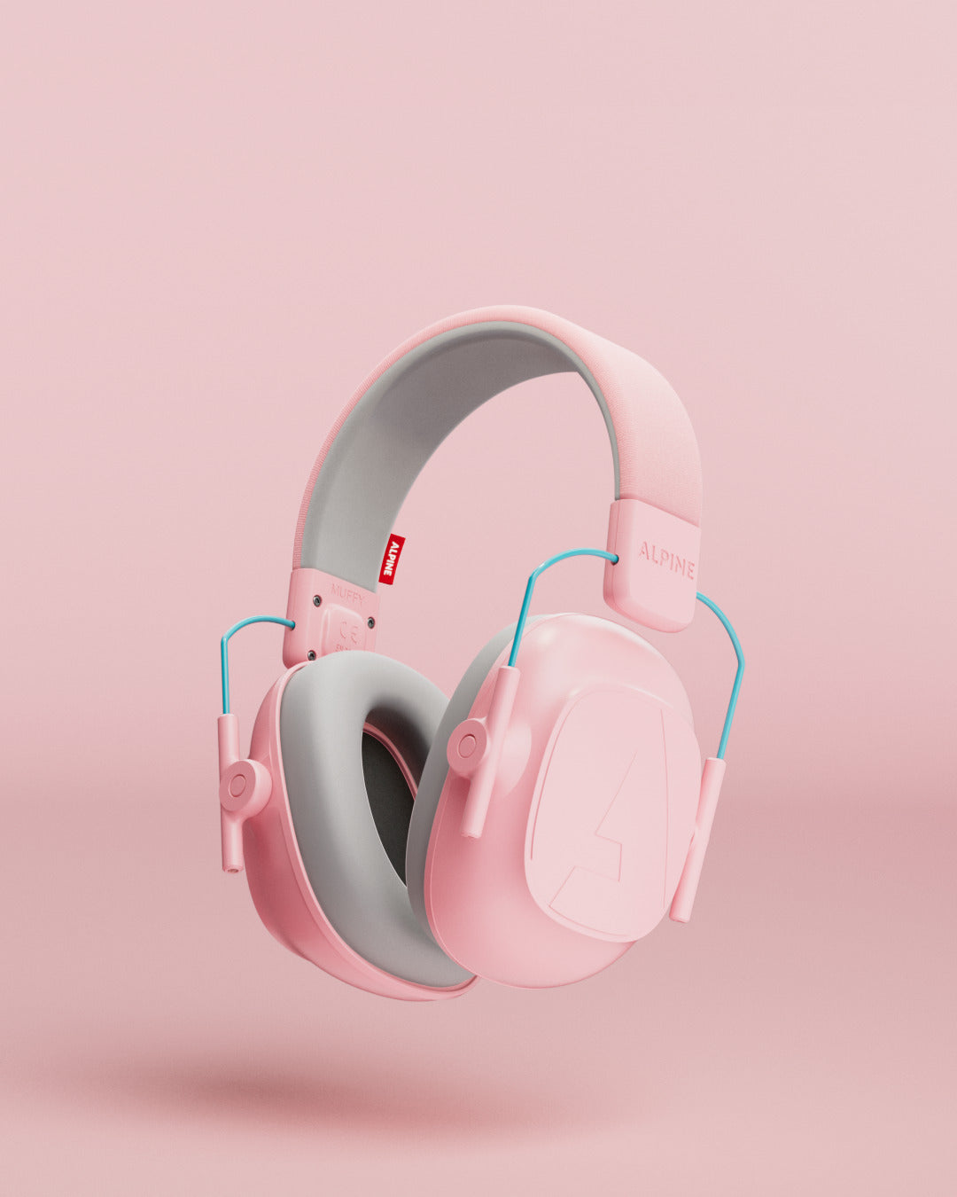 alpine muffy kids casque anti-bruit pour bébés rose #color_rose