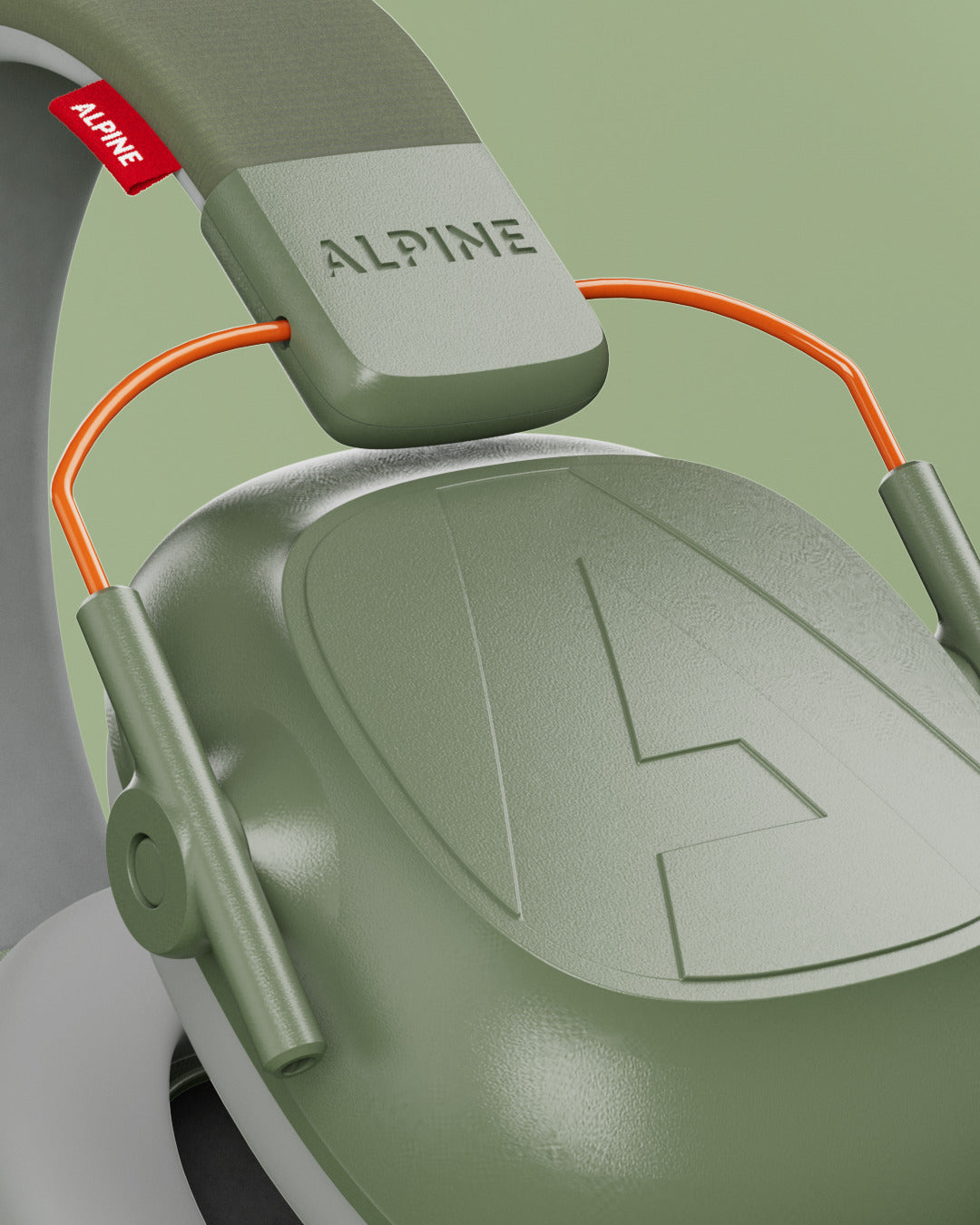 alpine muffy kids casque anti-bruit pour bébés produit detail vert #color_Vert-olive