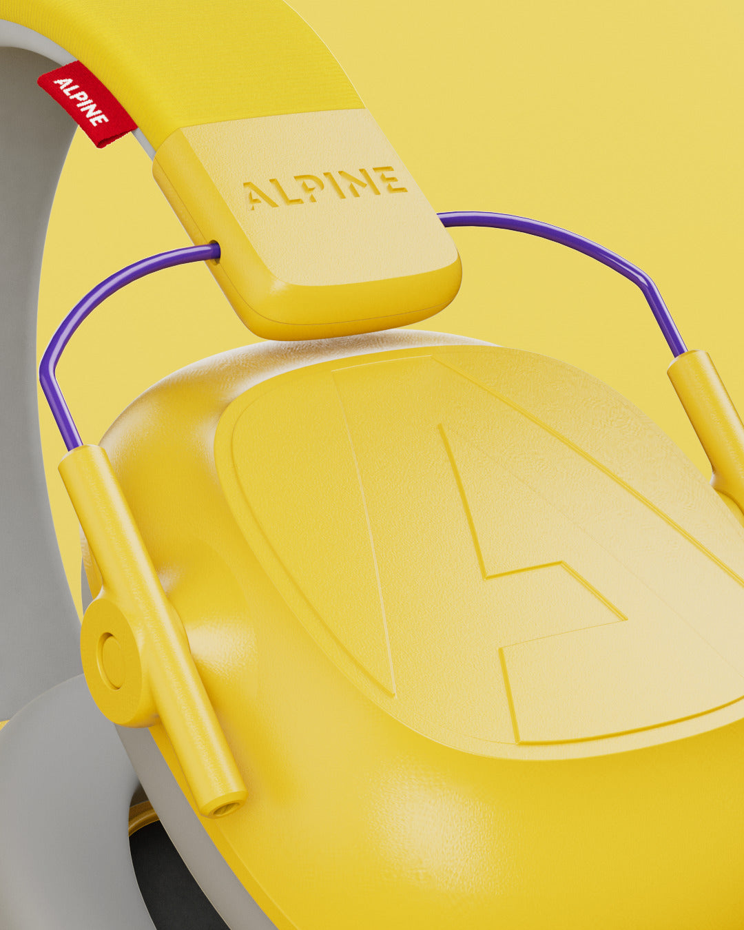 alpine muffy kids casque anti-bruit pour bébés produit detail jaune #color_jaune