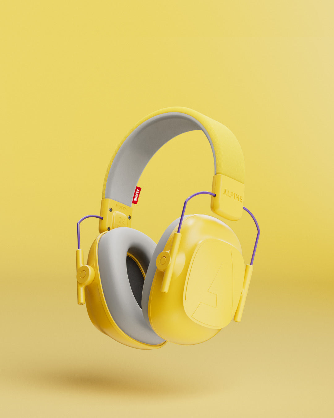 alpine muffy kids casque anti-bruit pour bébés jaune #color_Jaune