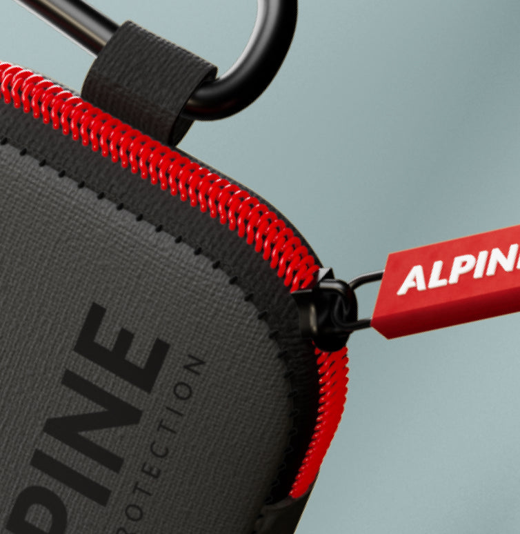 alpine travelcase pour bouchons d'oreilles materiel detail