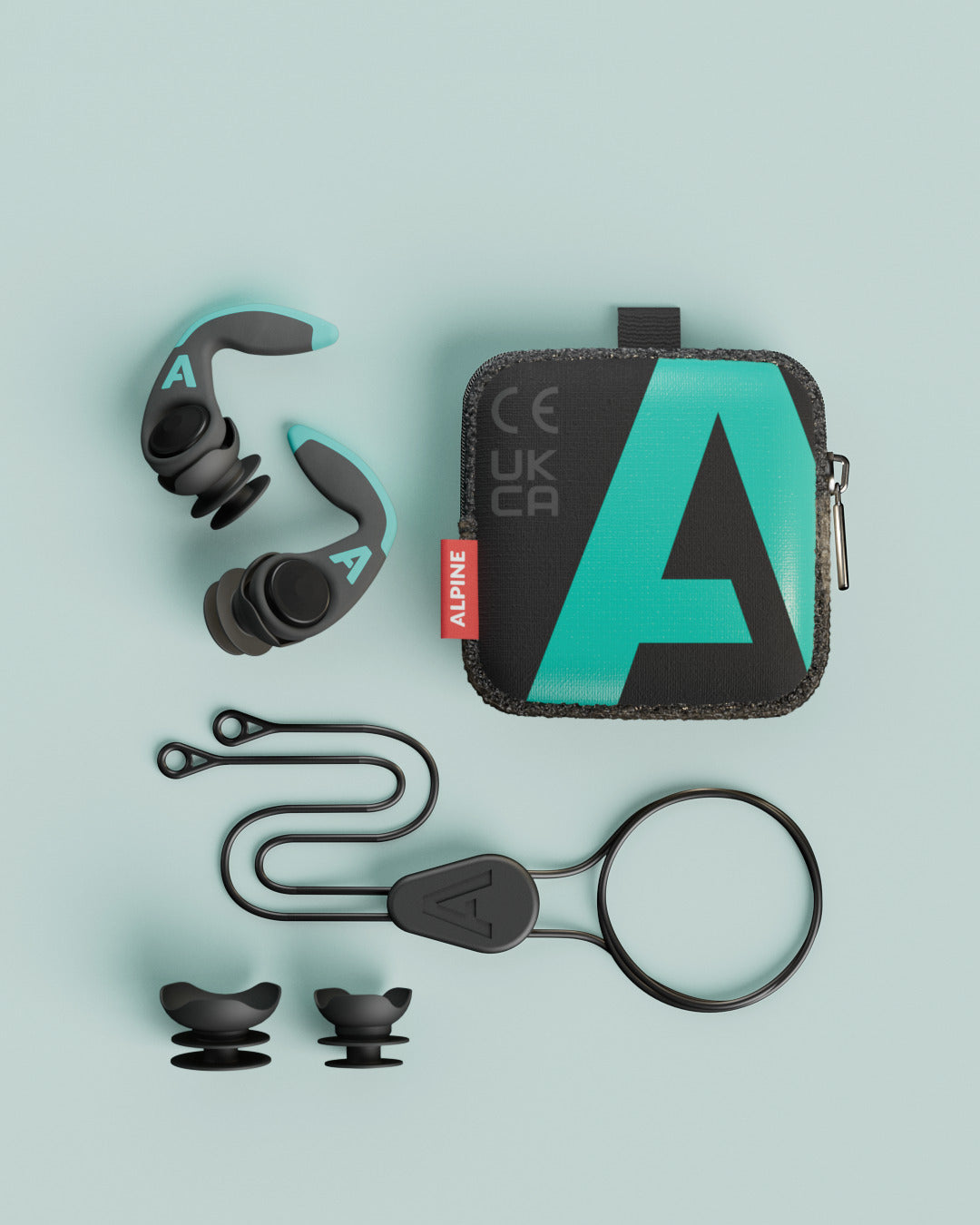 alpine watersafe pro bouchons d'oreilles pour surf  avec accessoires