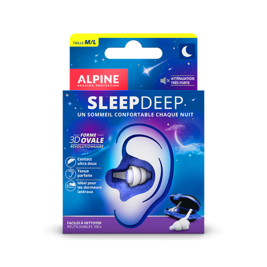 SCHALLWERK Sleep+ Bouchon d'oreille de protection auditive pour le sommeil  ¿ atténue le bruit et les ronflements ¿ idéal pour un sommeil calme et  contre les ronflements