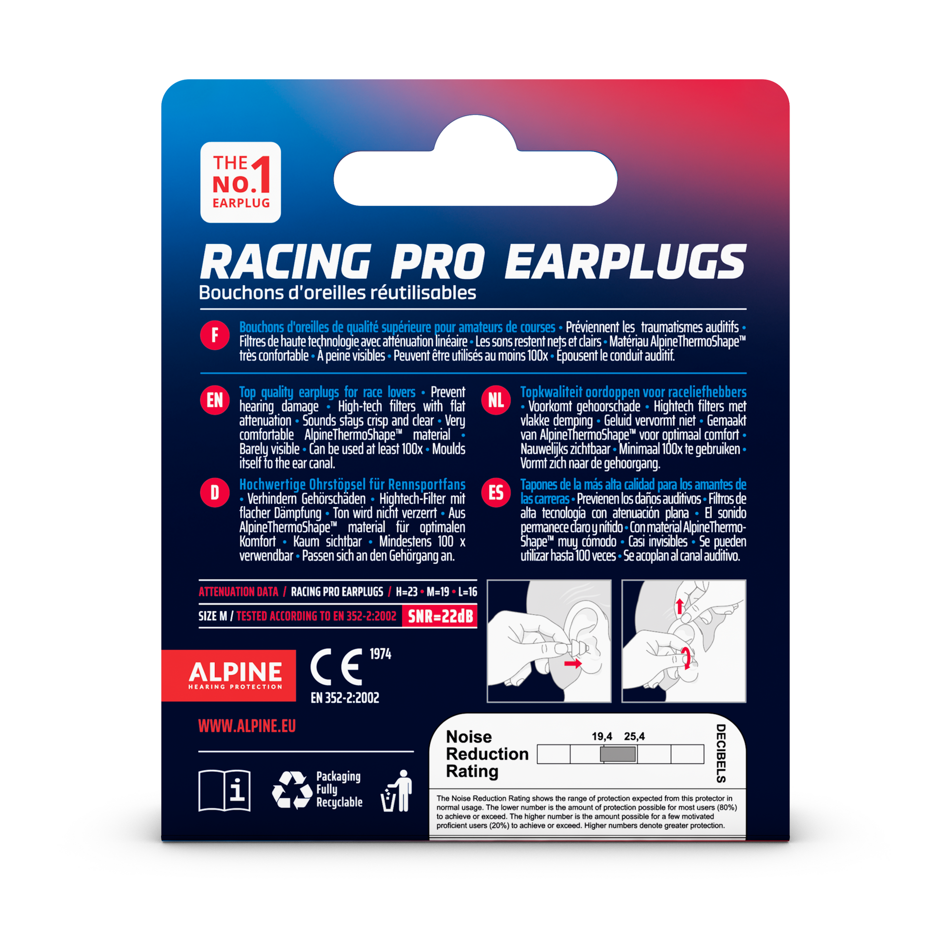 Bouchons d'oreilles 24H Le Mans® Racing Pro Earplugs – Alpine Protection  Auditive