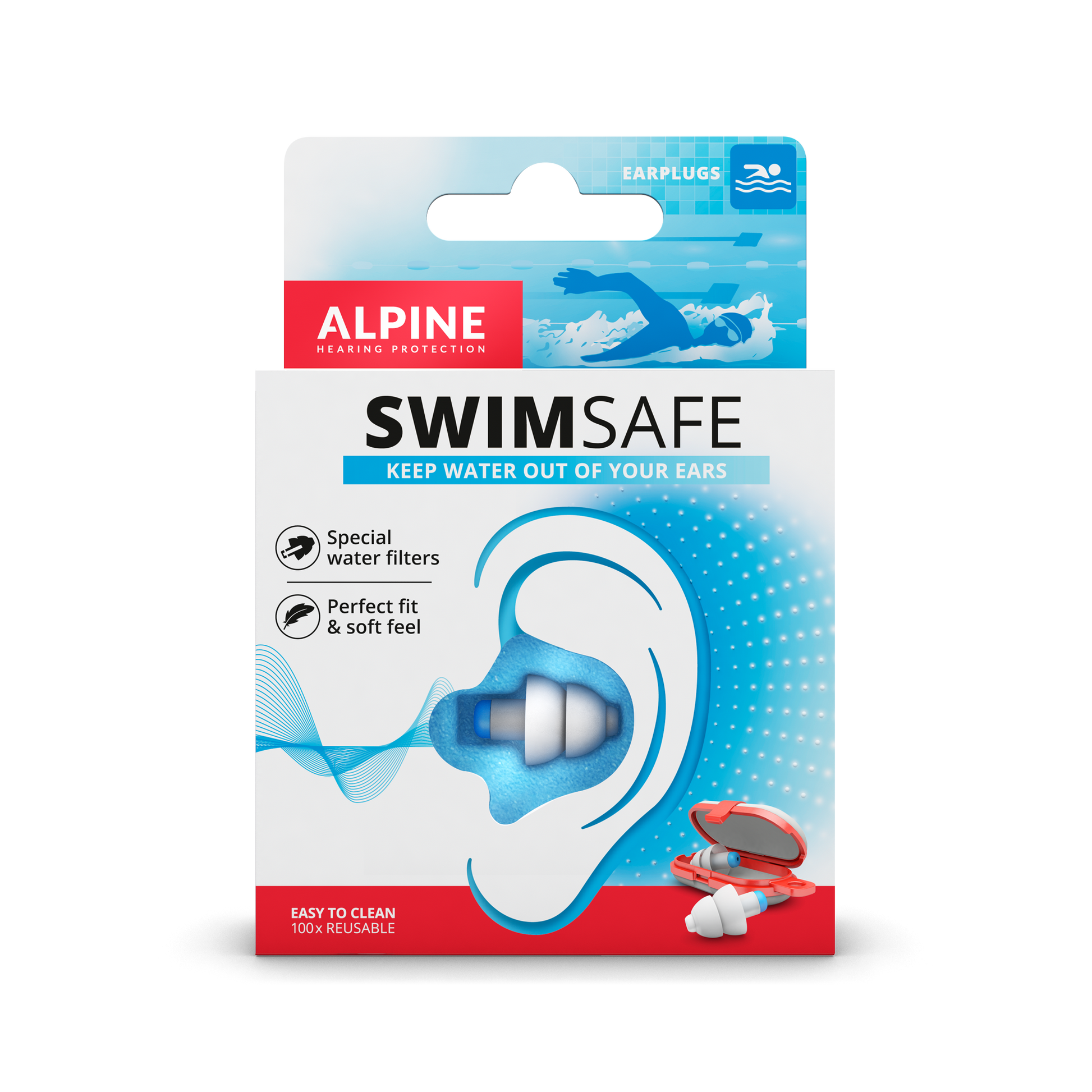 Bouchons d'oreille pour la natation pour enfants, bouchons d